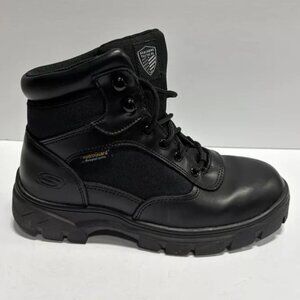 Skechers Work Men\'s 12 Wide Comp Toe Safety Boots Leather 200198 Watab 200198 Skechers | Shoes | Mens Skechers Work Watab Wessit Leather  main image 3